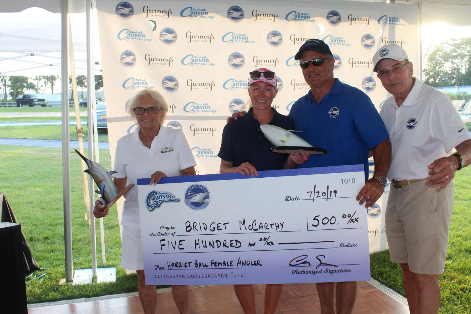 Top female angler award