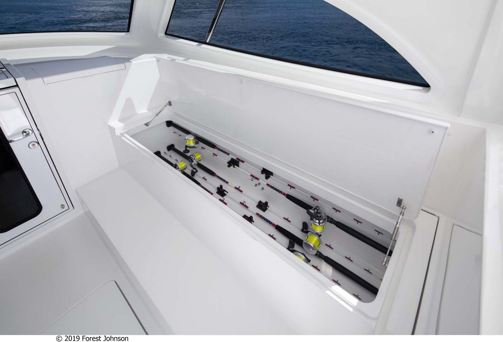 Viking 38 Billfish Rod Storage