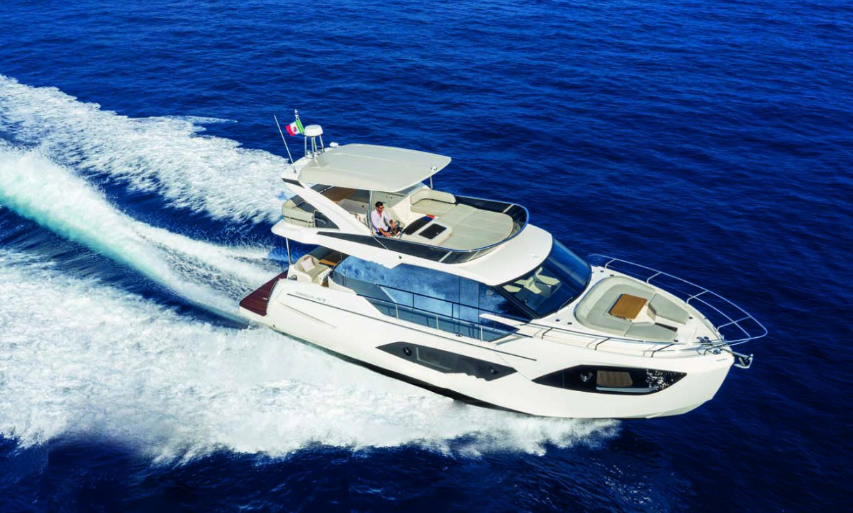 absolute yachts 47 flybridge at fort lauderdale boat show