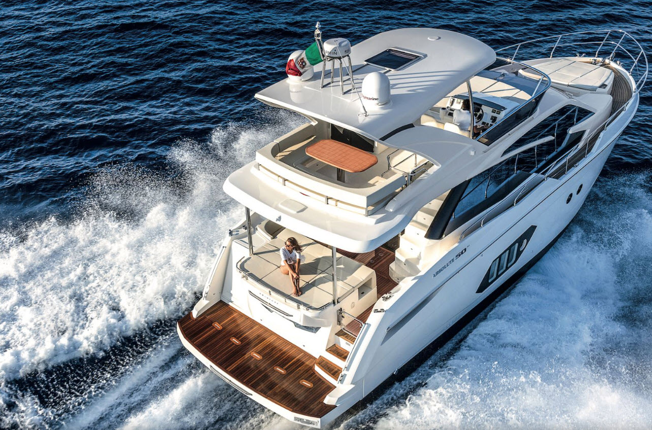 50 flybridge yacht
