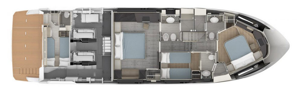 Absolute 62 Fly Lower Deck Layout Absolute 62 Fly Lower Deck Layout