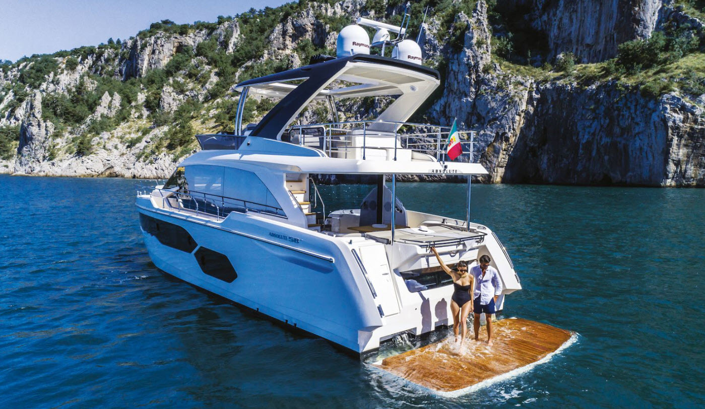 swim platform - absolute yachts