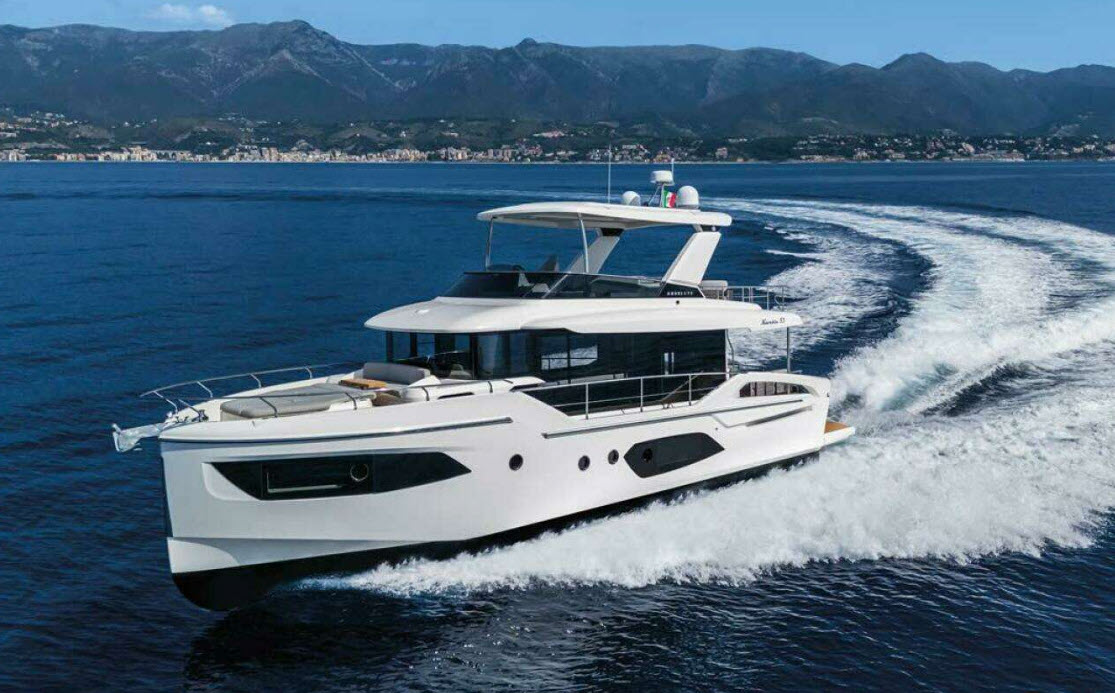 absolute yachts navetta 53 at norwalk show