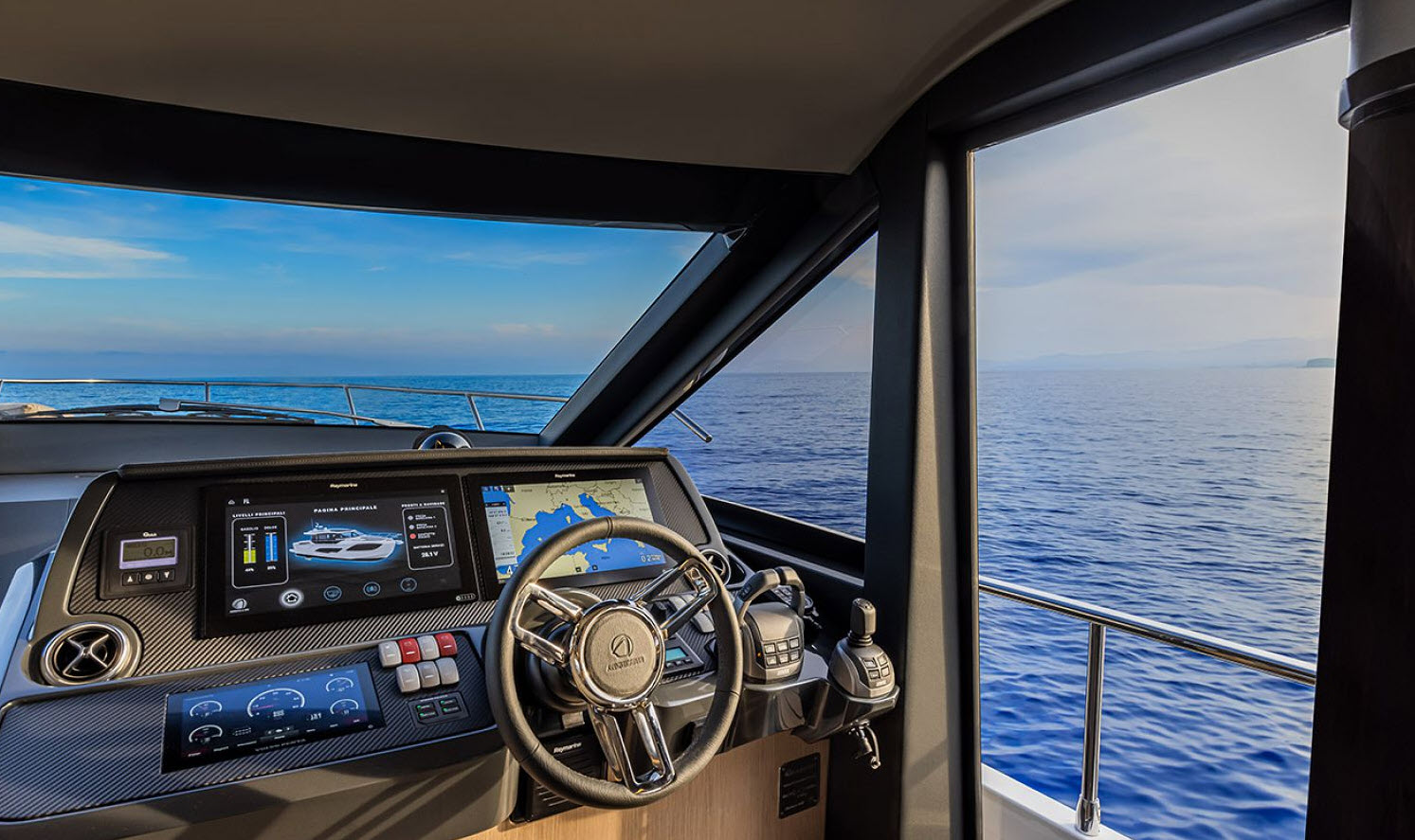 opening door to side deck