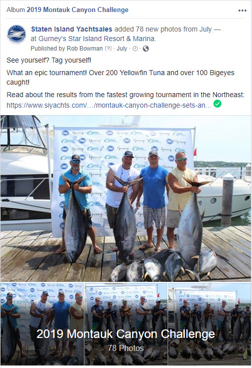Photo album of fishing tournament