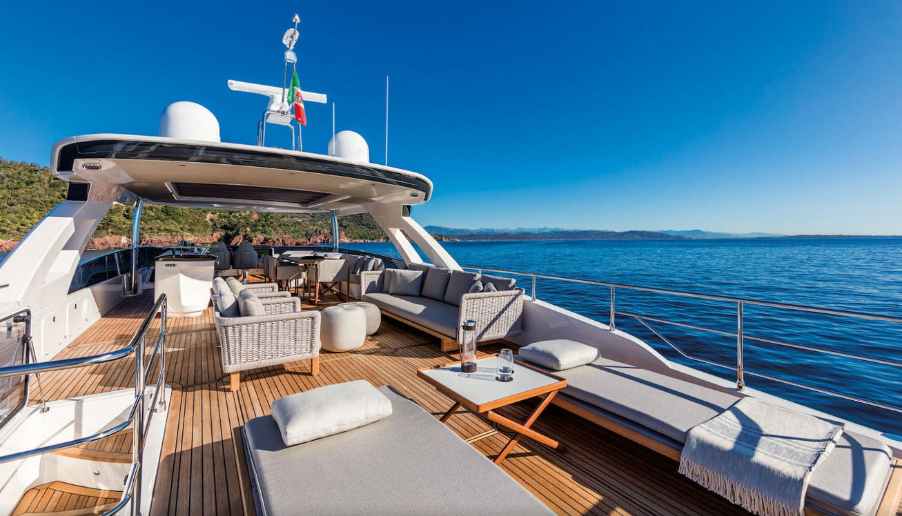 Flybridge on the Absolute Navetta 73