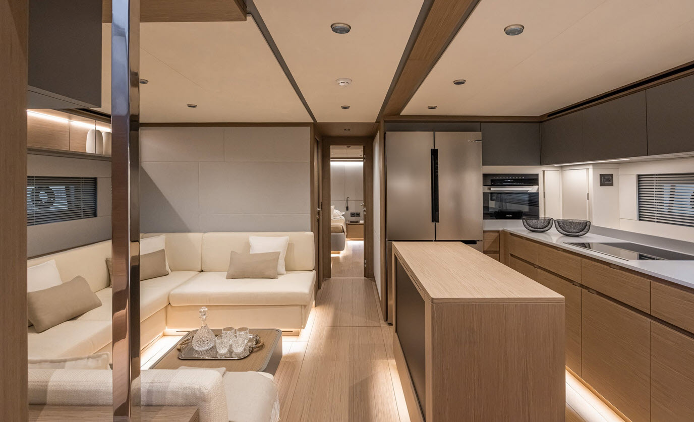 galley down layout seating area with sofas on gt75