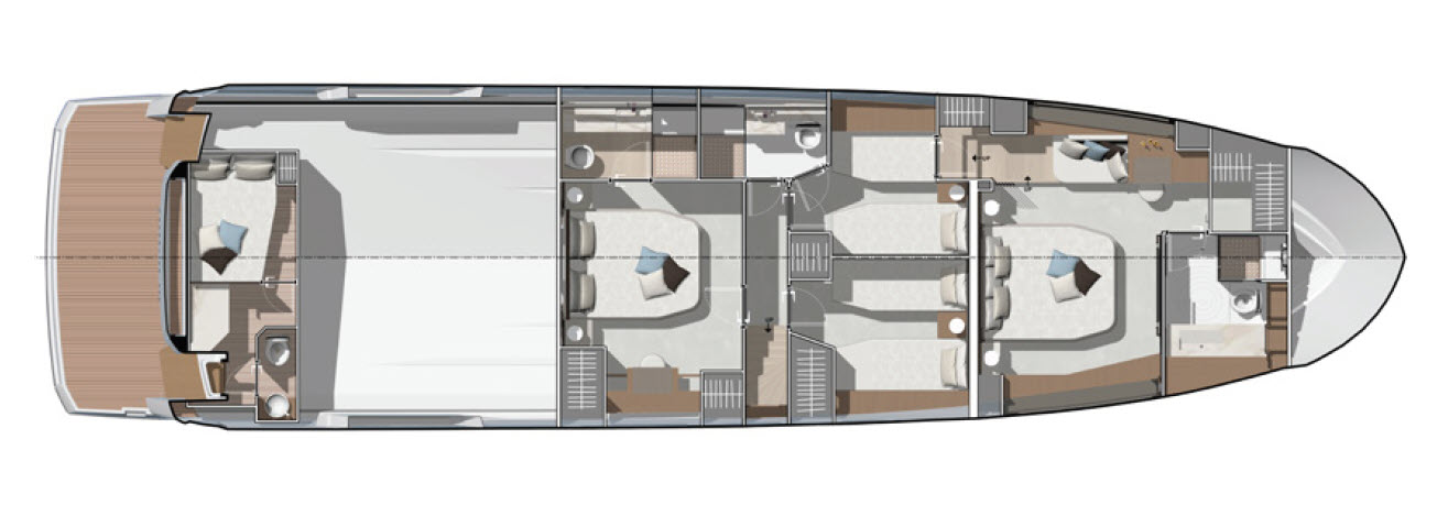 lower deck layout of X70