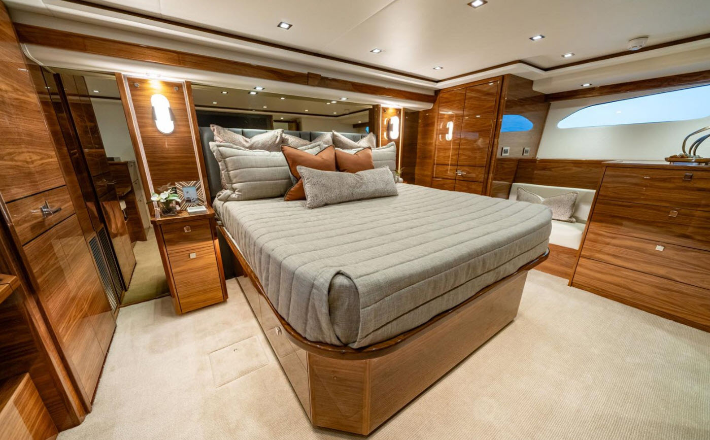 private master cabin on the viking 82