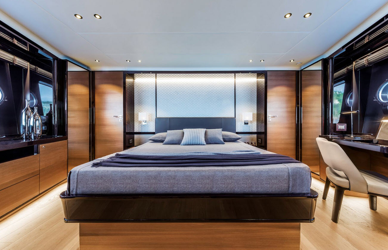 master suite on the navetta 73