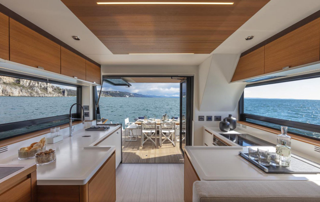 salon with large windows