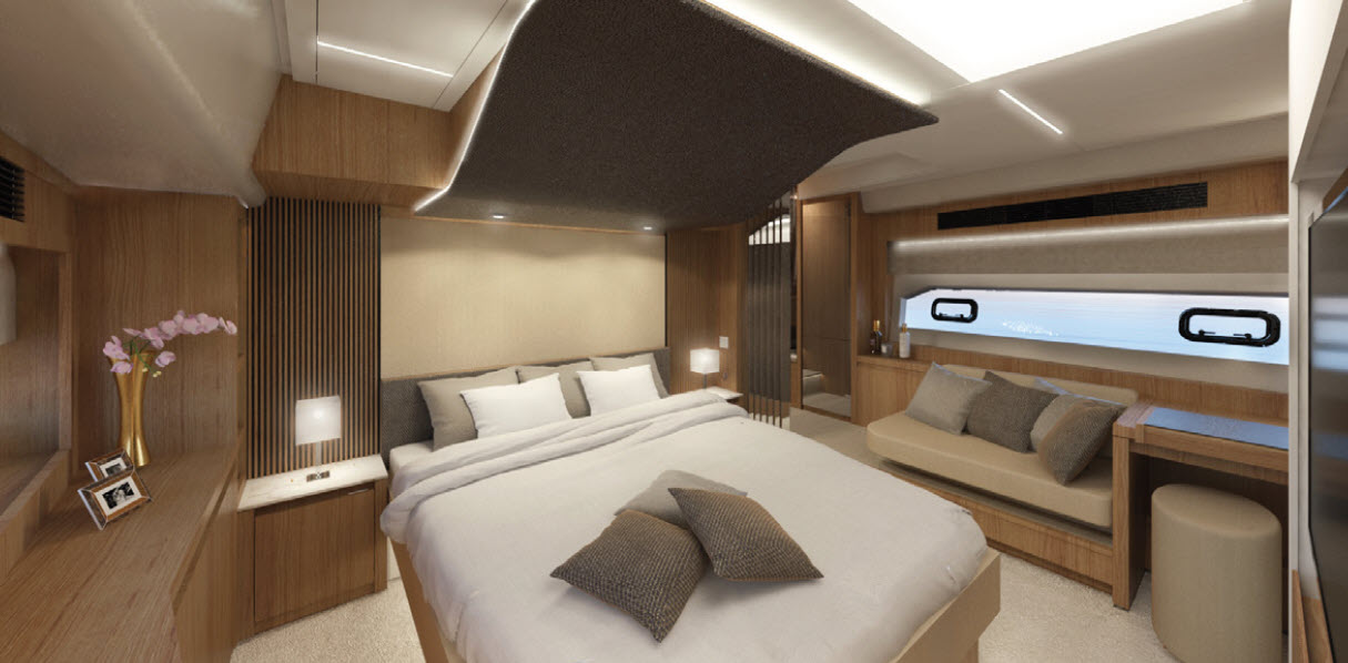 Owners stateroom on prestige x70