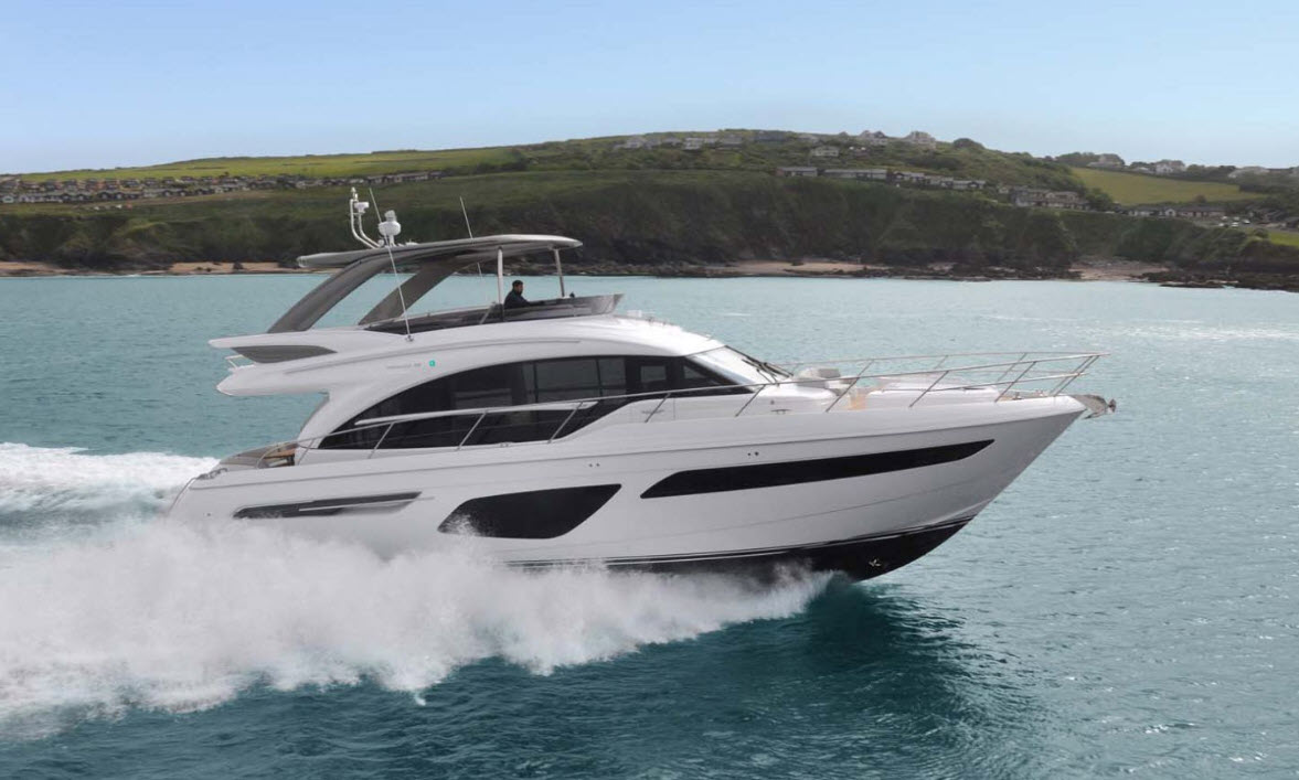 princess F62 yacht for sale at FLIBS