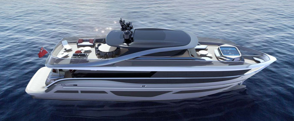 princess x95 flybridge profile