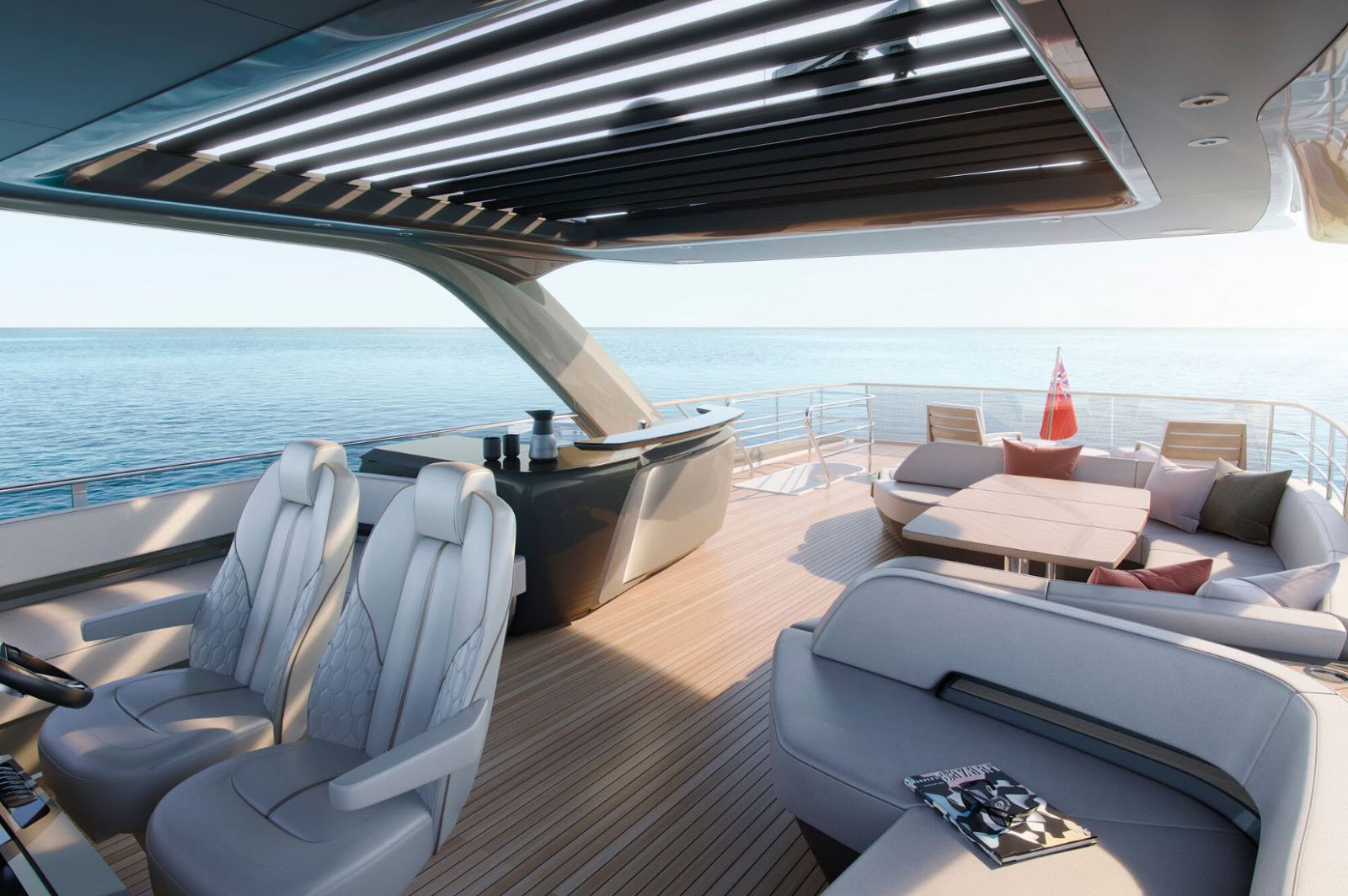 Princess Yachts Y85 Flybridge Helm