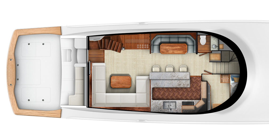 salon and galley layout