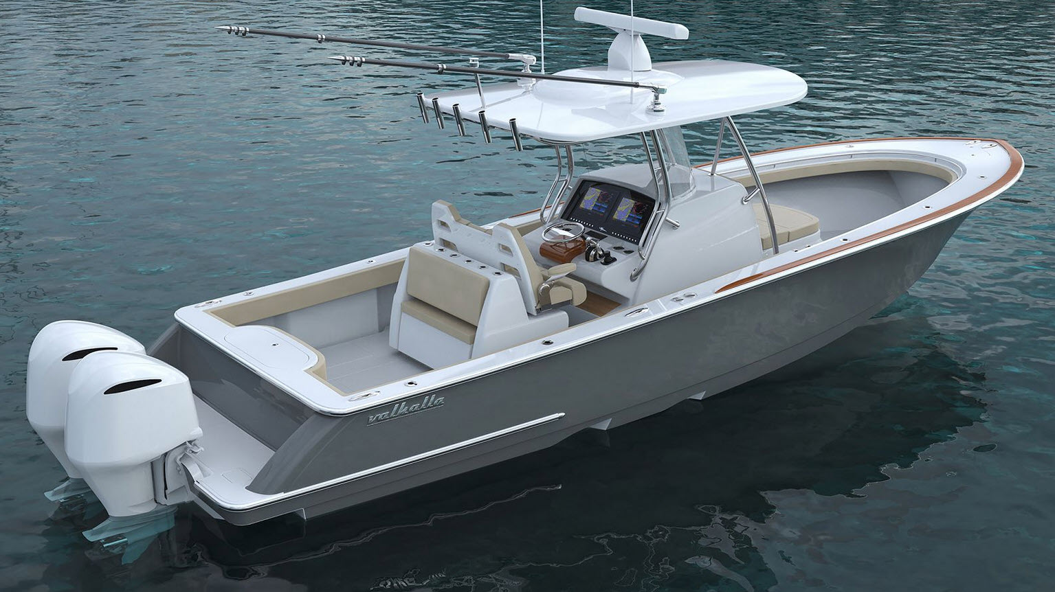 Valhalla Boatworks V33 at Viking sea trial event