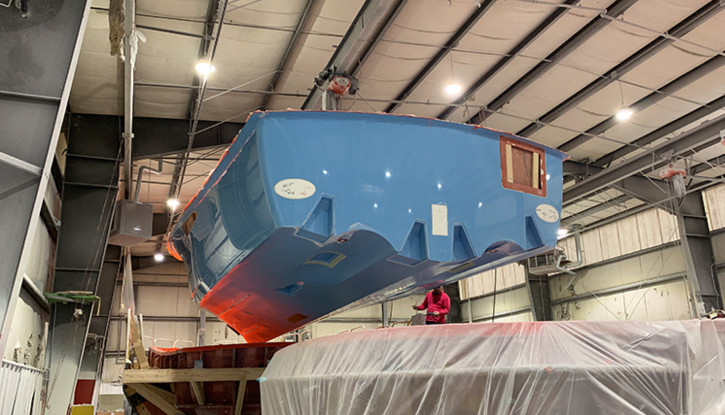 viking 46 billfish on production line