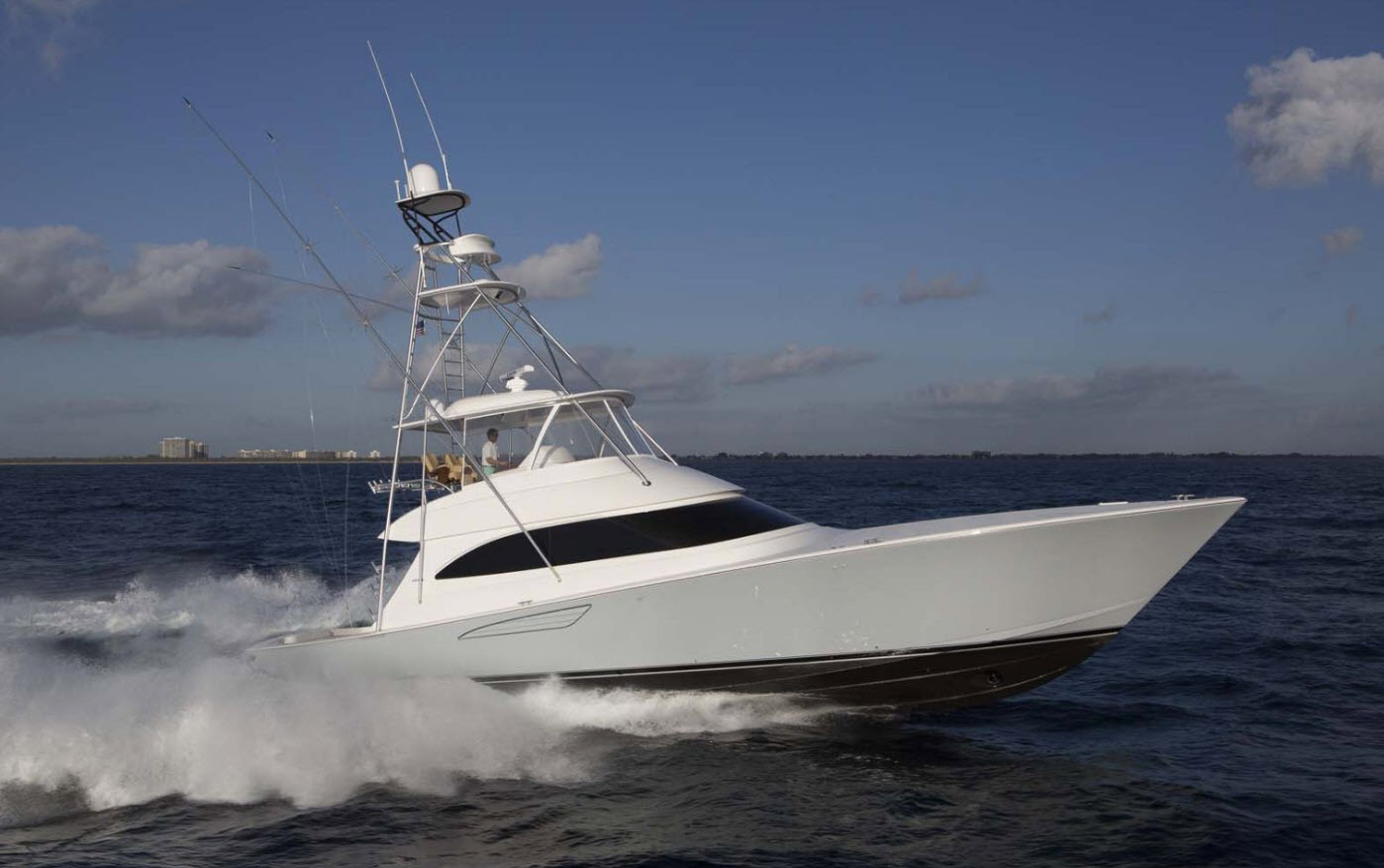Viking 62 convertible yacht at flibs