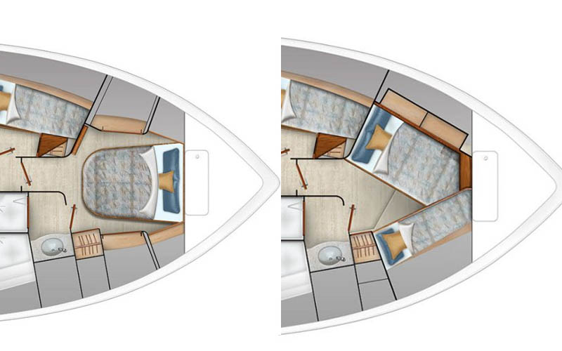 VIP Cabin Options On Viking 64