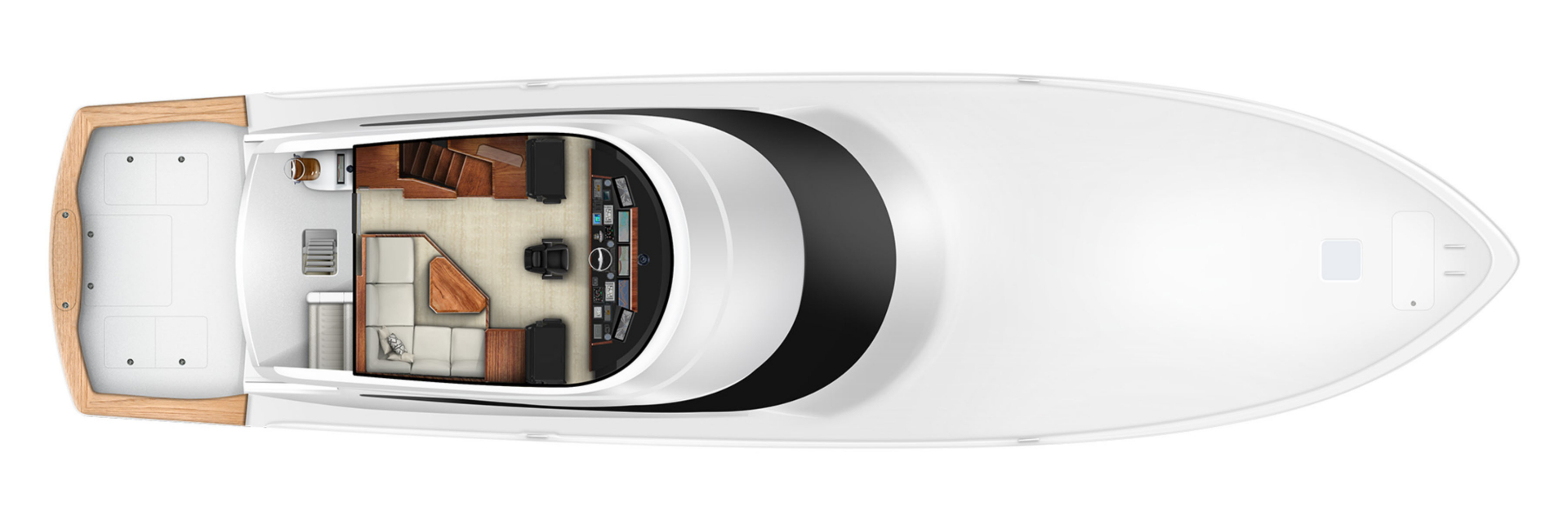 layout of the 82 enclosed bridge upper helm