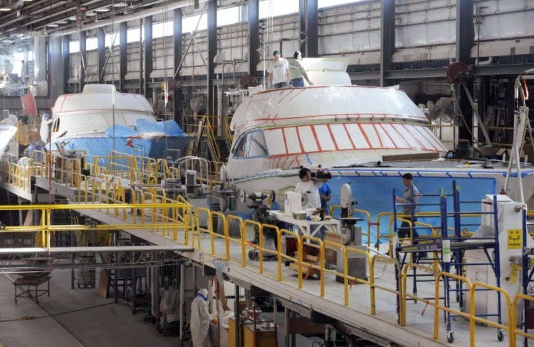 Viking Boats At The Factory