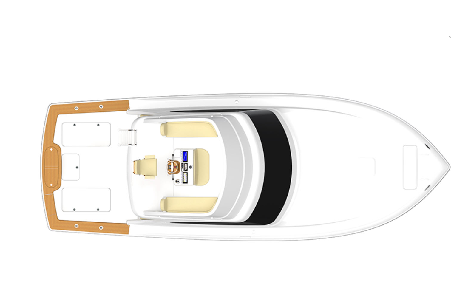 Viking Yachts layout of bridge