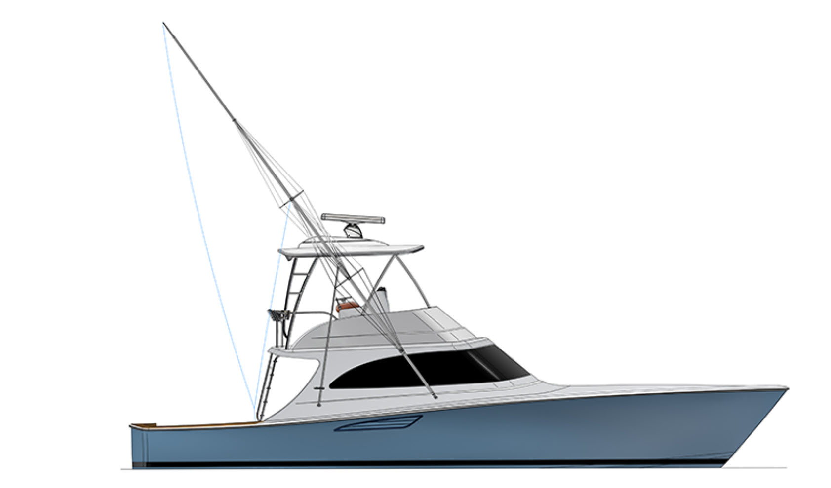 Viking 46 Billfish Rendering