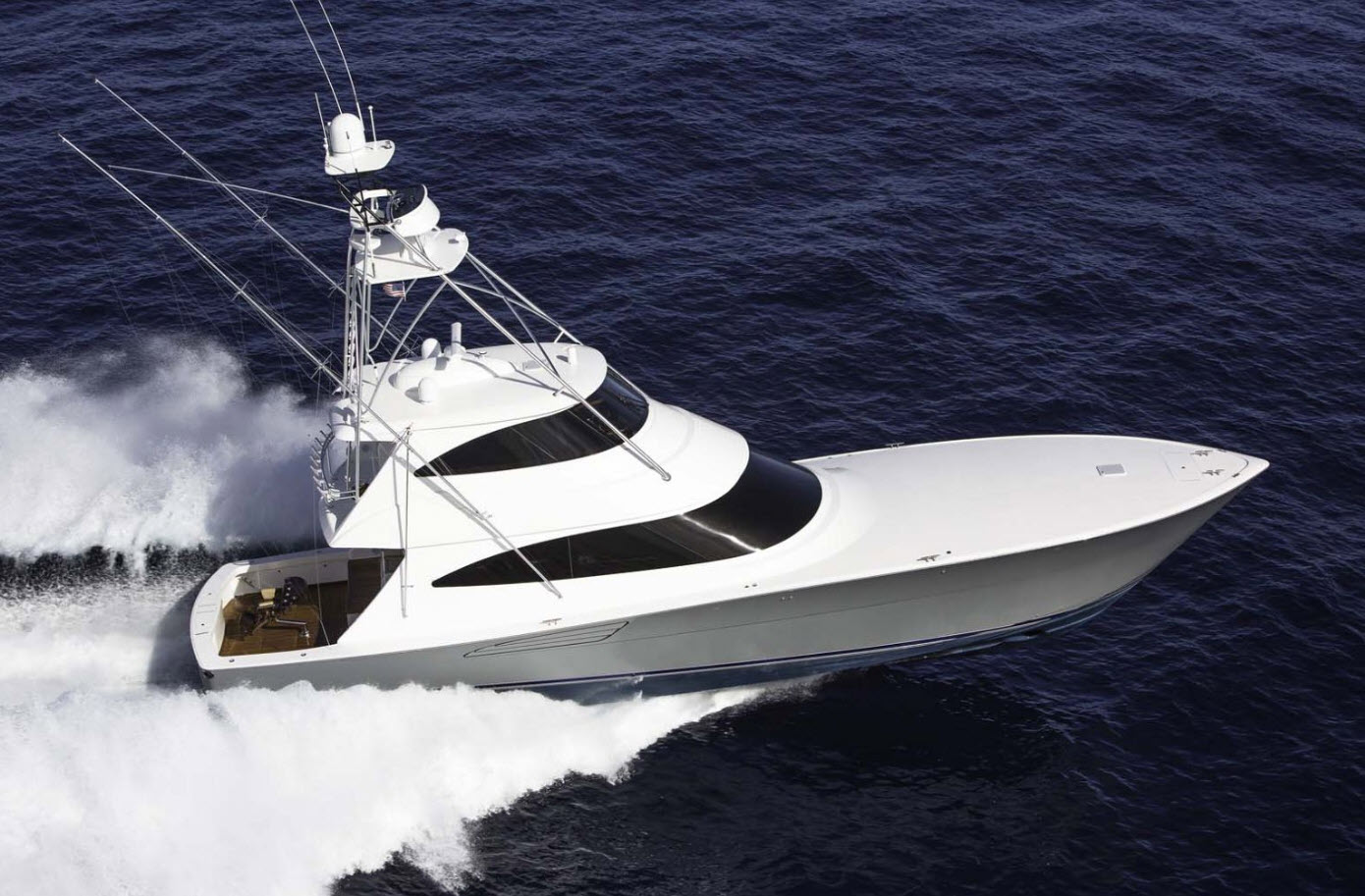 Viking 72 Enclosed Bridge at FLIBS