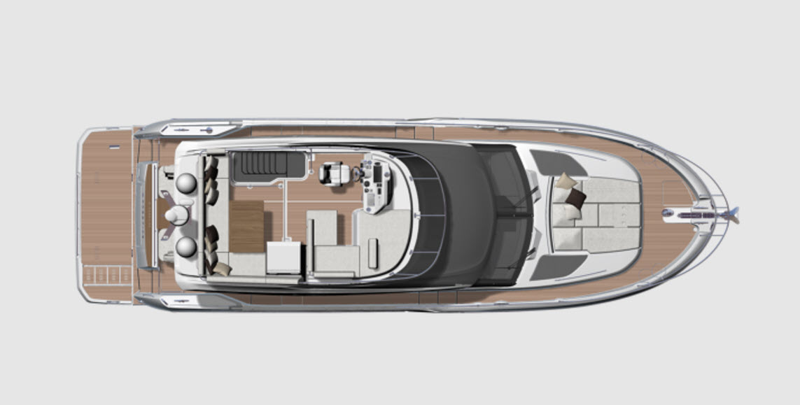 main deck layout of prestige f4