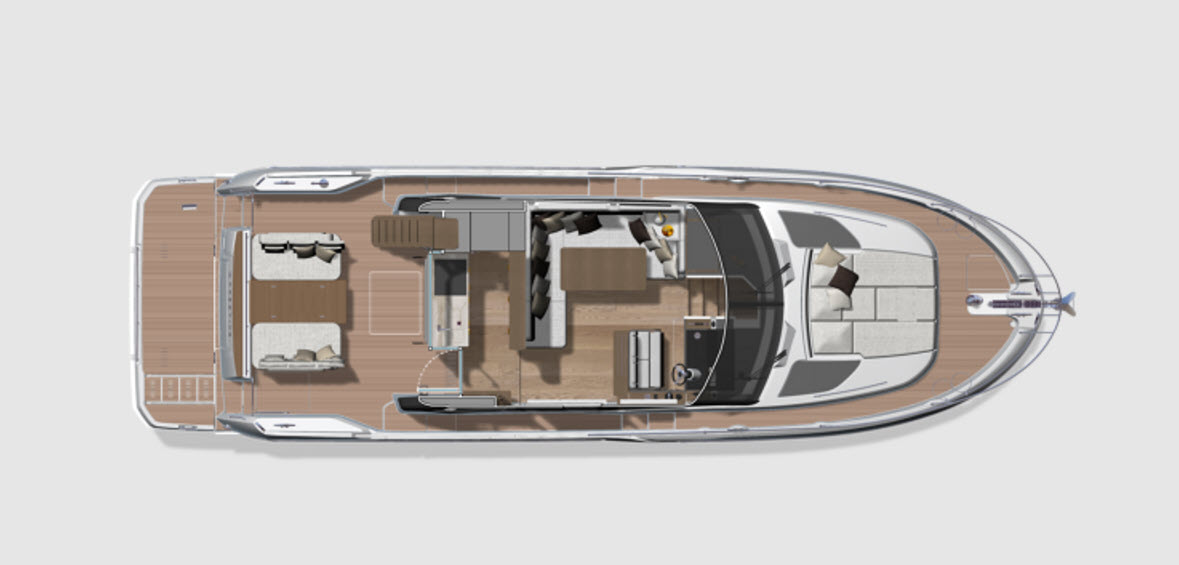 salon interior layout of the prestige f4