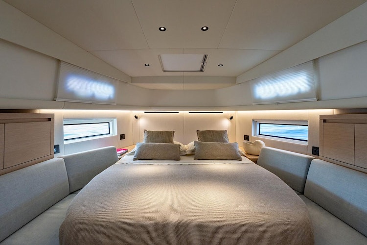 bed in cabin of pardo 43