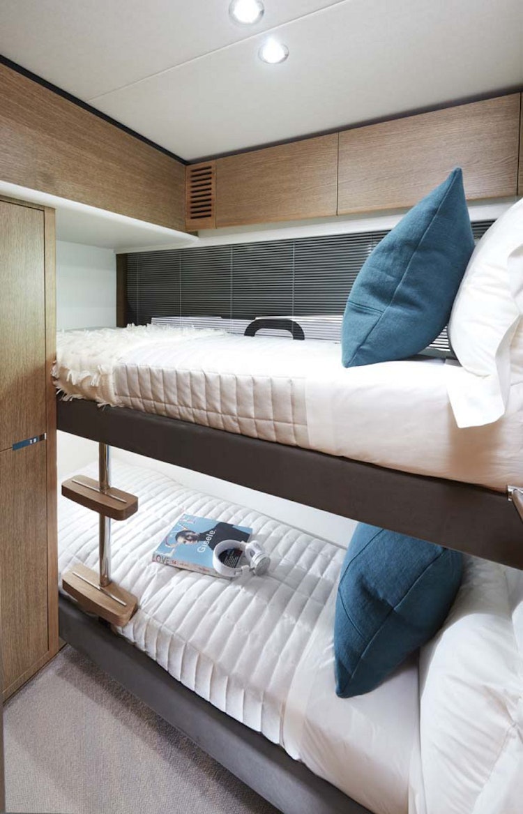 Princess Yachts V65 Bunk Bed Cabin