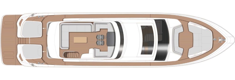 Princess Yachts S78 Upper Deck Layout
