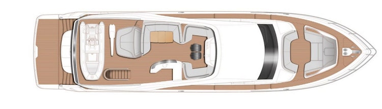 Princess Yachts 85MY Upper Deck Layout
