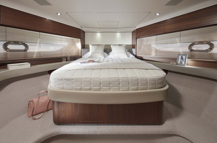 VIP cabin on the Princess Yachts F55