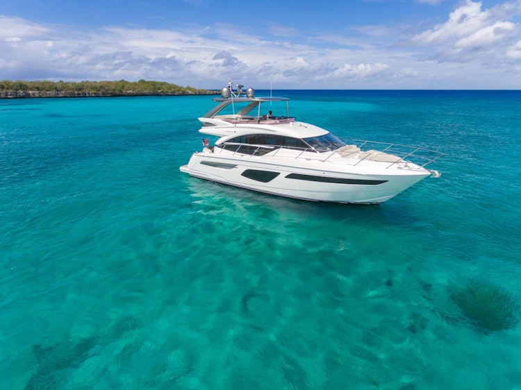 Princess Yachts F55 in tropical water