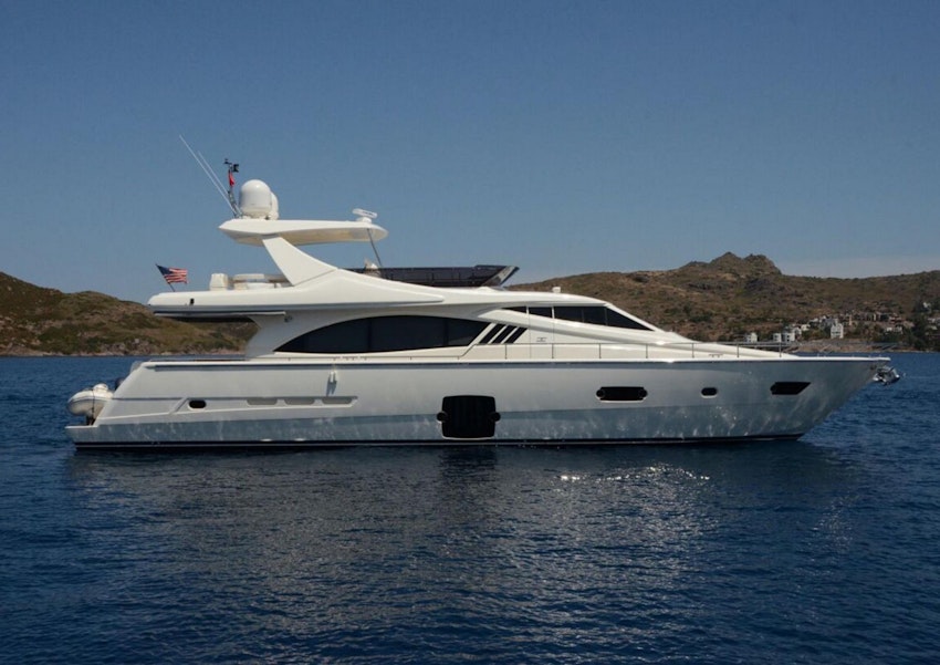 used Ferretti 750 yacht for sale