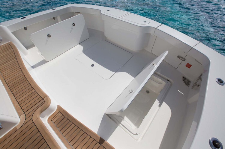 Viking Yachts 44C In-Deck Stowage well