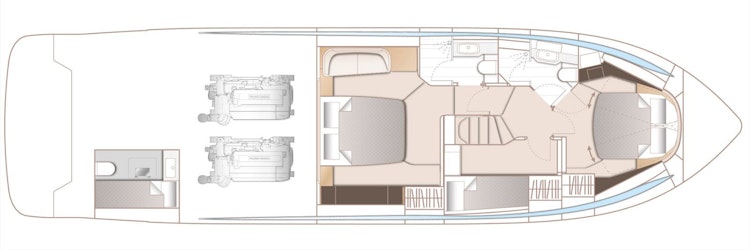 princess v55 lower deck layout