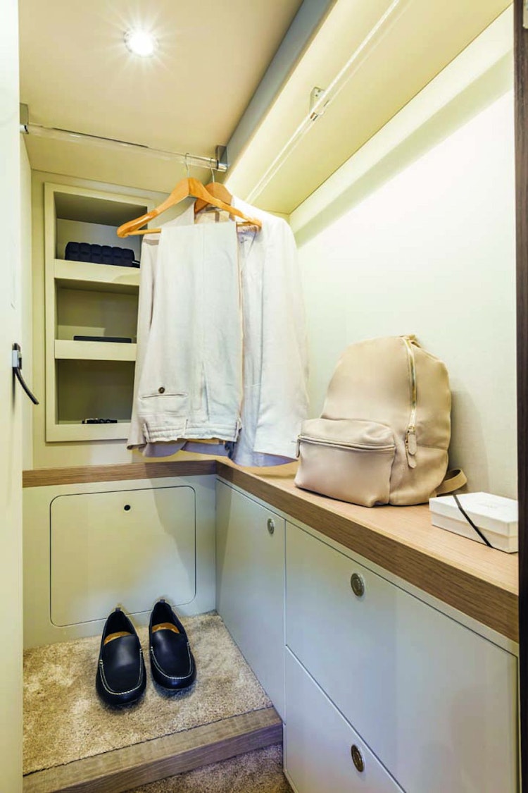 closet in master suite of absolute 47
