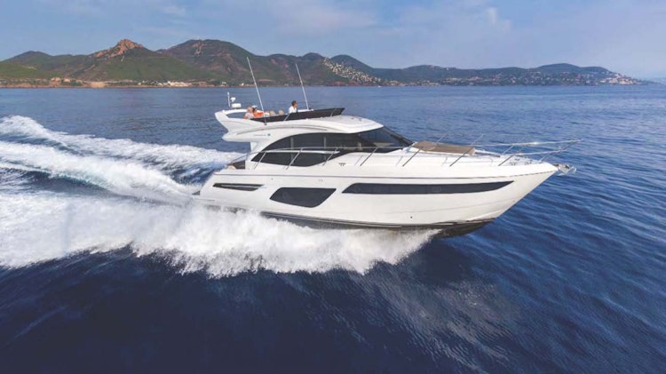 Princess Yachts F50 With mountains in back