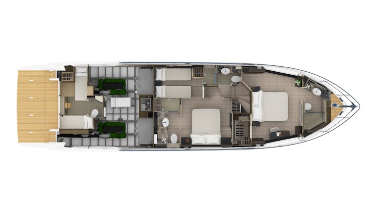 Lower Deck Layout - Absolute 60