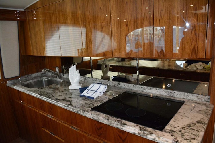 Viking Yachts 62 Galley Stove with Granite 