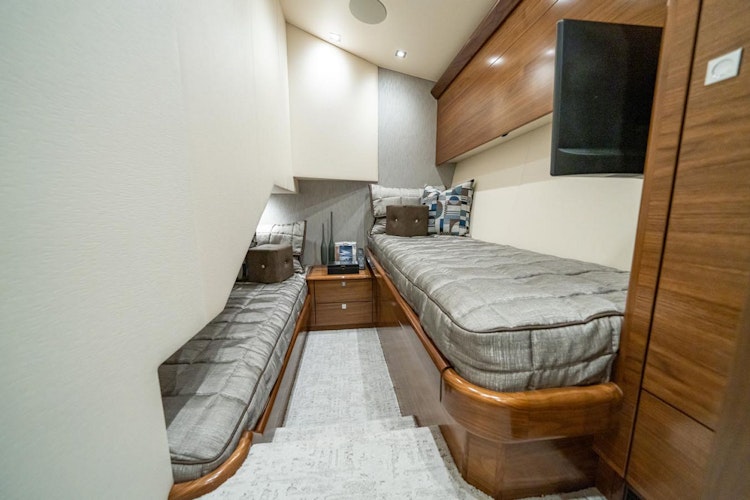 guest cabin with side bunks