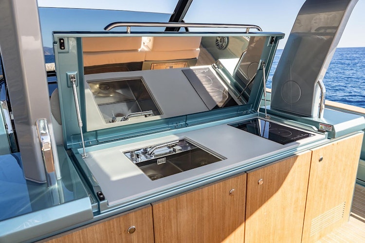 grill and outdoor galley area