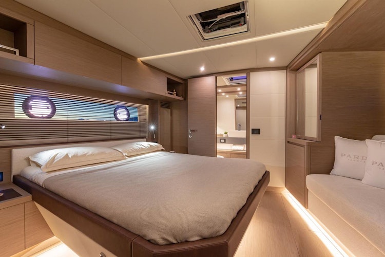 master cabin with king bed