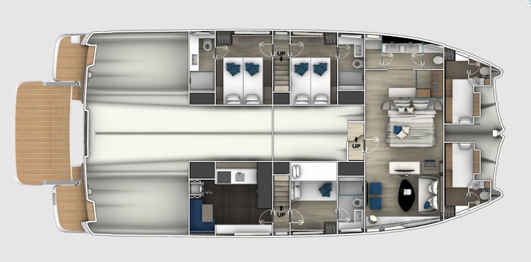 lower deck layout - galley down