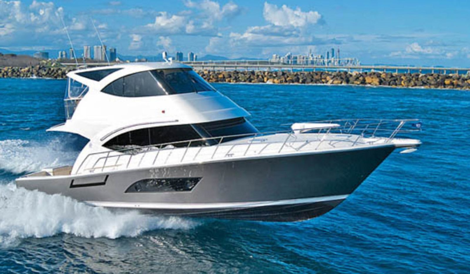 Riviera 53 enclosed bridge