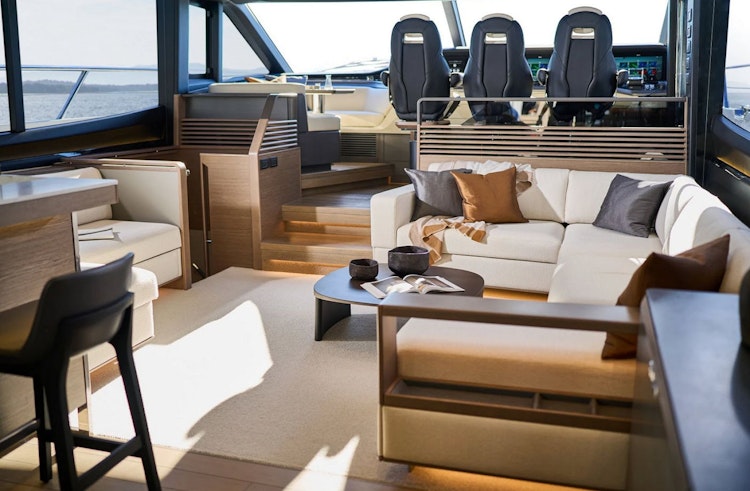 forward part of the salon of the princess s80